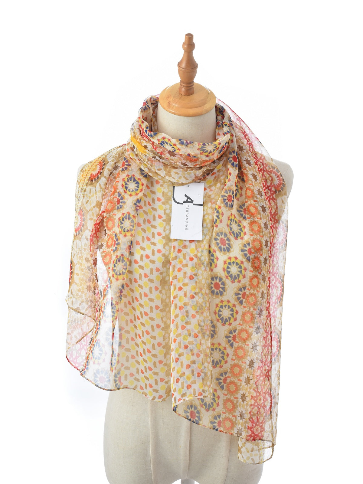 Scarvii - Boho Flowy Thin Scarf - Soft & Breathable