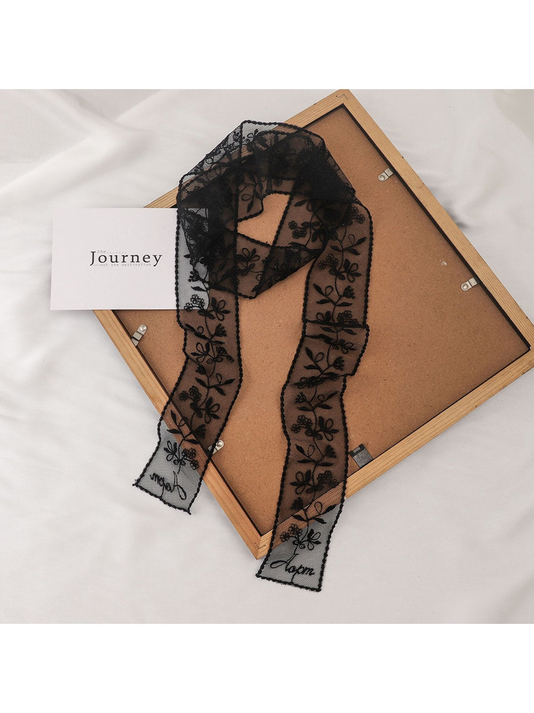 Scarvii - Polka Dot Lace Ribbon Headband