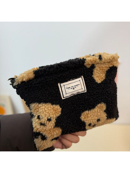 Cosbai - Cozy Teddy Zip Pouch