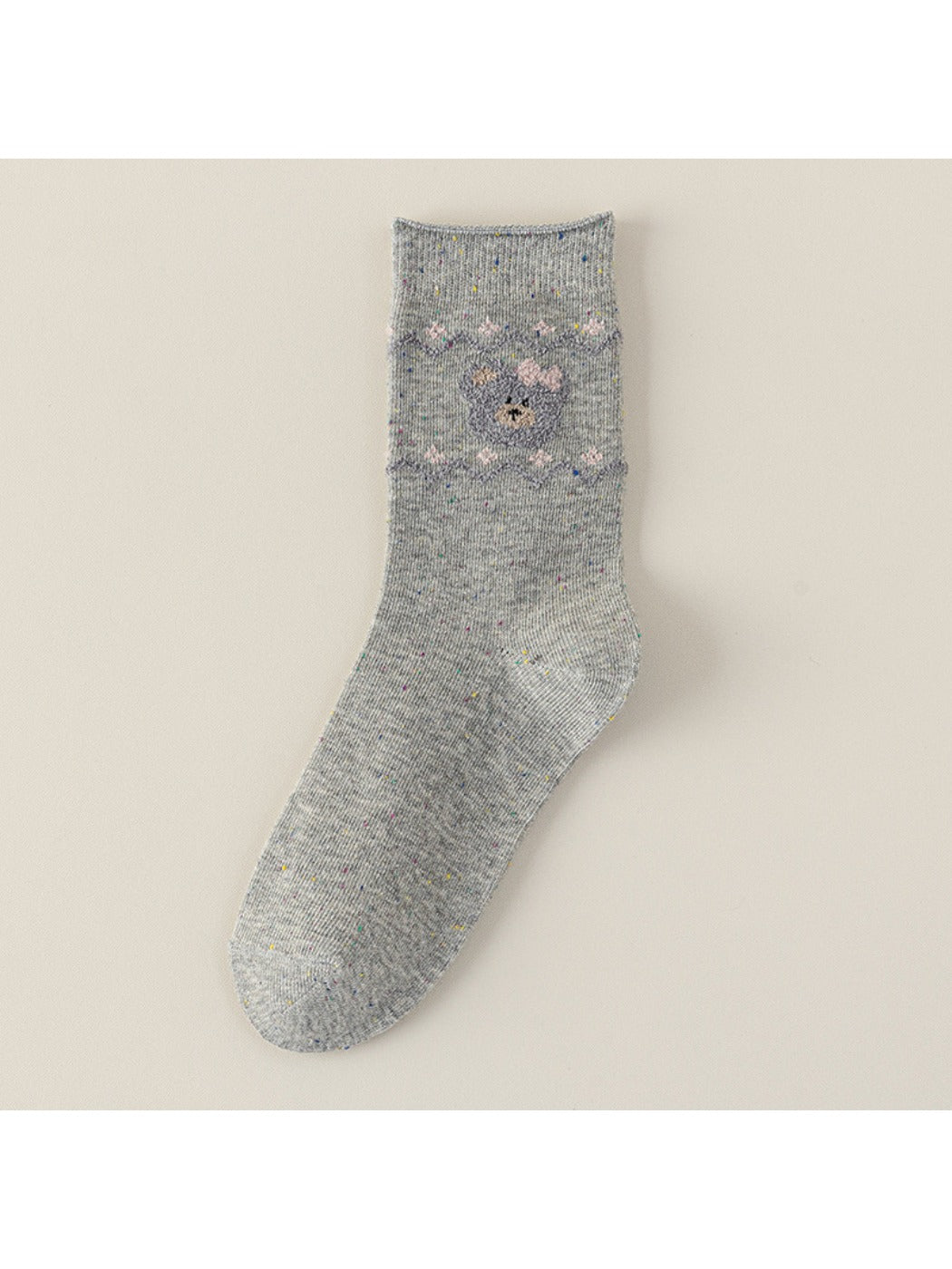 Rufia - Cute Cartoon Dog Mid-Calf Socks for Women