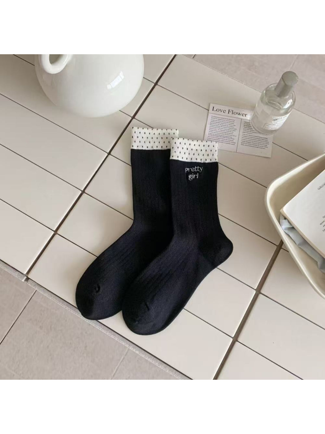 Rufia - Pretty Girl Embroidered Crew Socks product image 5