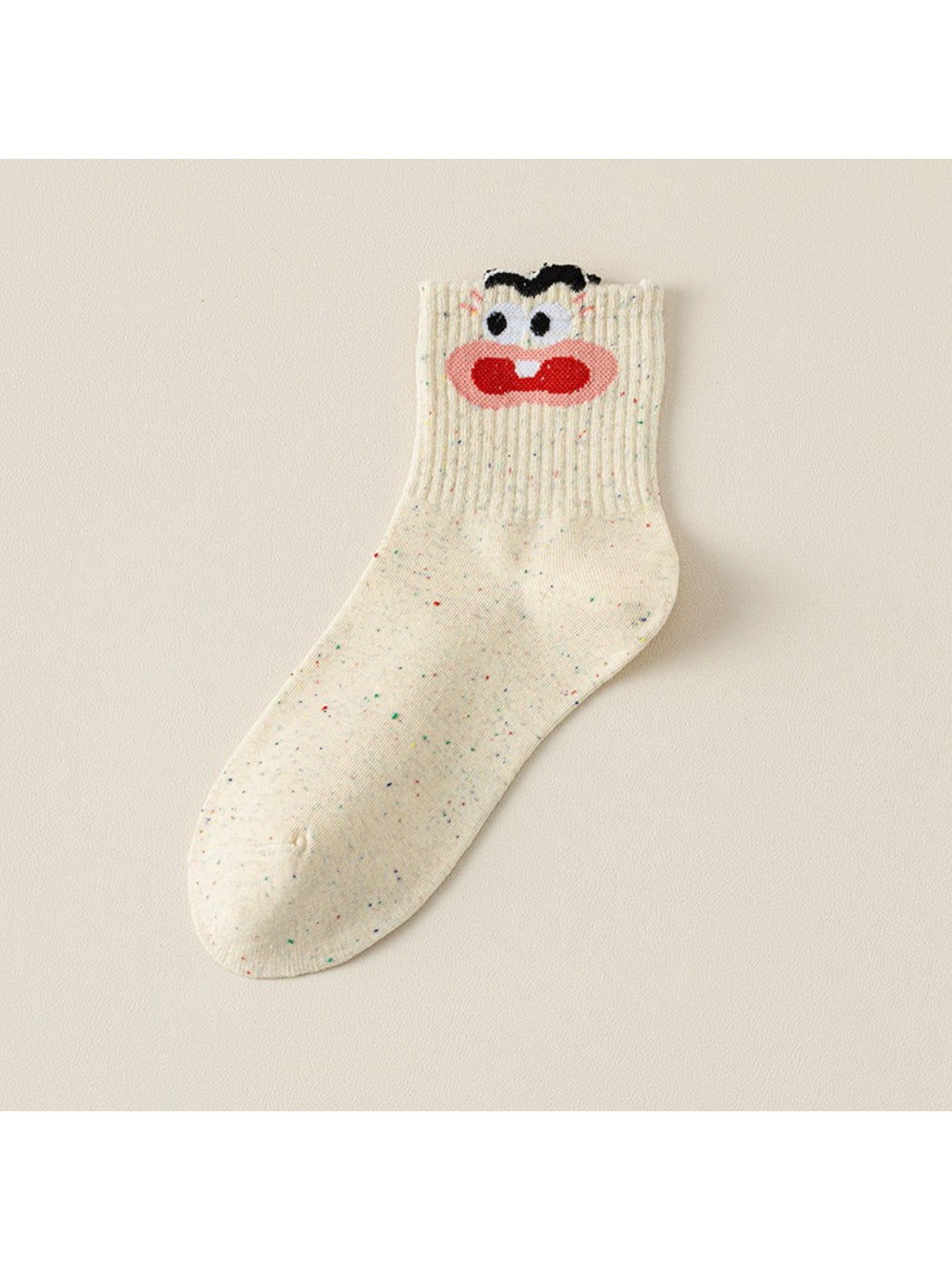 Rufia - Funny Face Confetti Crew Socks