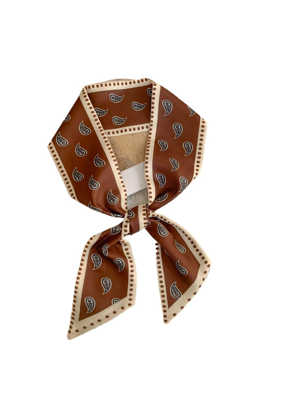 Scarvii - French Elegant Vintage Paisley Slim Scarf