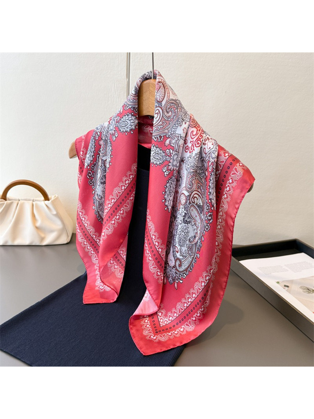 Scarvii - Paisley Border Medallion Square Scarf