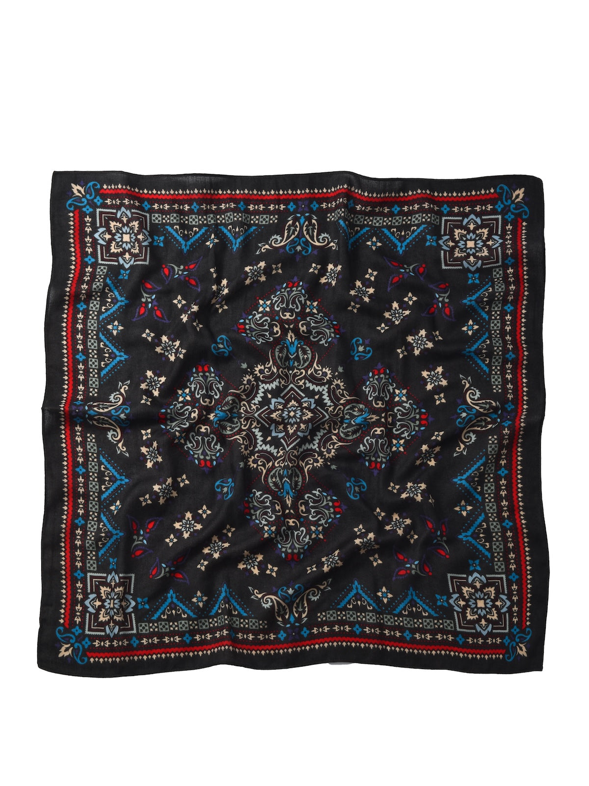 Scarvii - 27'' Retro Print Square Scarf - Classic & Chic