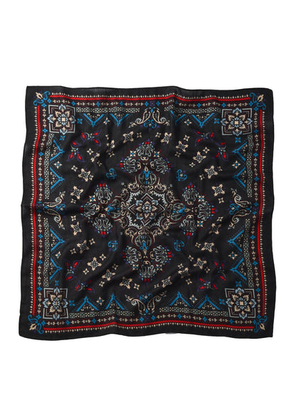 Scarvii - 27'' Retro Print Square Scarf - Classic & Chic