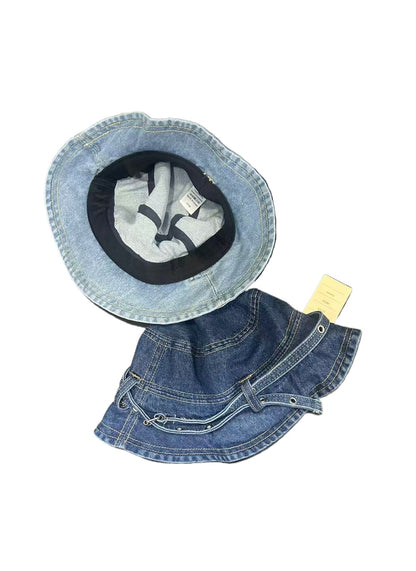 Haila - Belt Detail Wide Brim Bucket Hat
