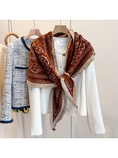 Scarvii - Vintage Paisley Triangle Shawl