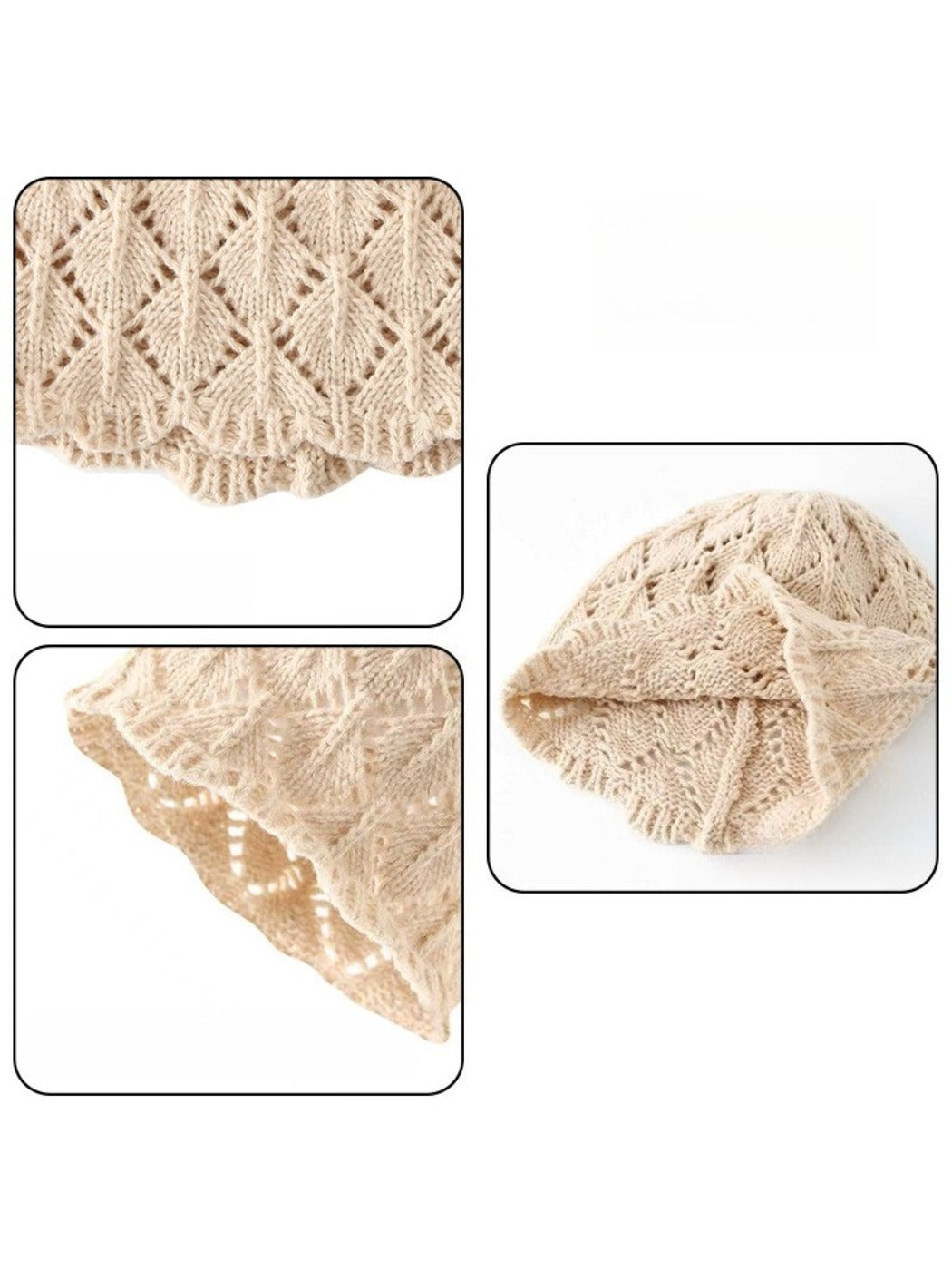 Haila – Crochet Beanie with Openwork Patterns