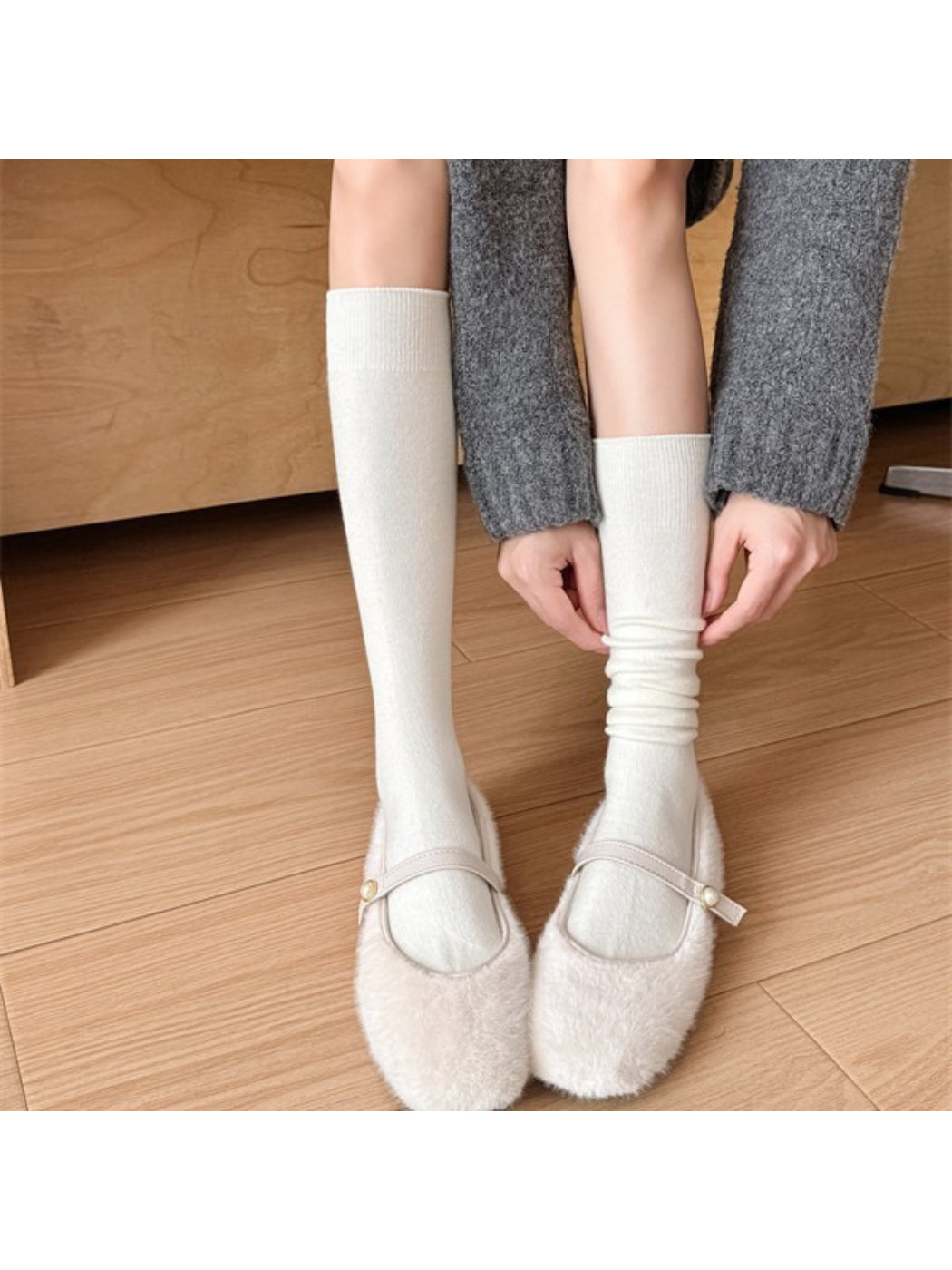 Rufia - Solid Color Knee High Socks