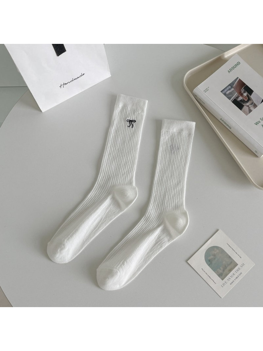 Rufia - Soft Ribbed Basic Crew Socks product image 1