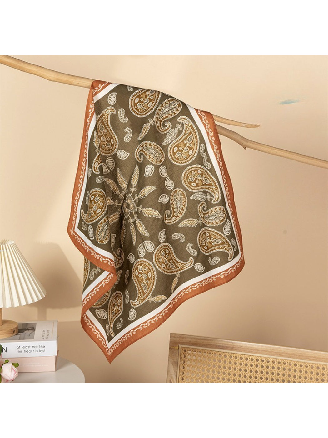 Scarvii - Classic Paisley Square Scarf