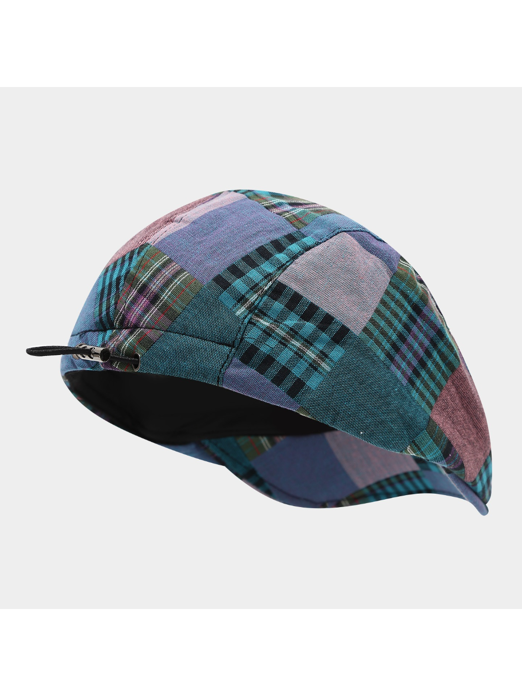 Haila - Patchwork Plaid Newsboy Cap