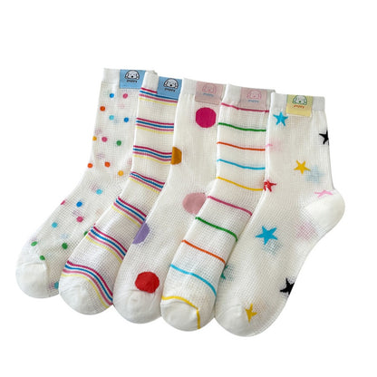 Rufia - Mesh Mid-Calf Socks - Summer Edition