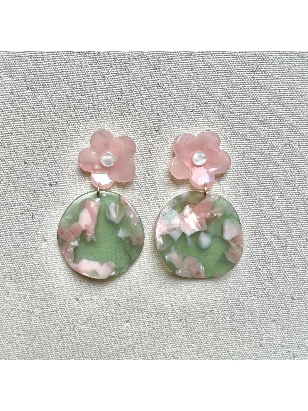Earwish - Blossom Marble Drop Earrings
