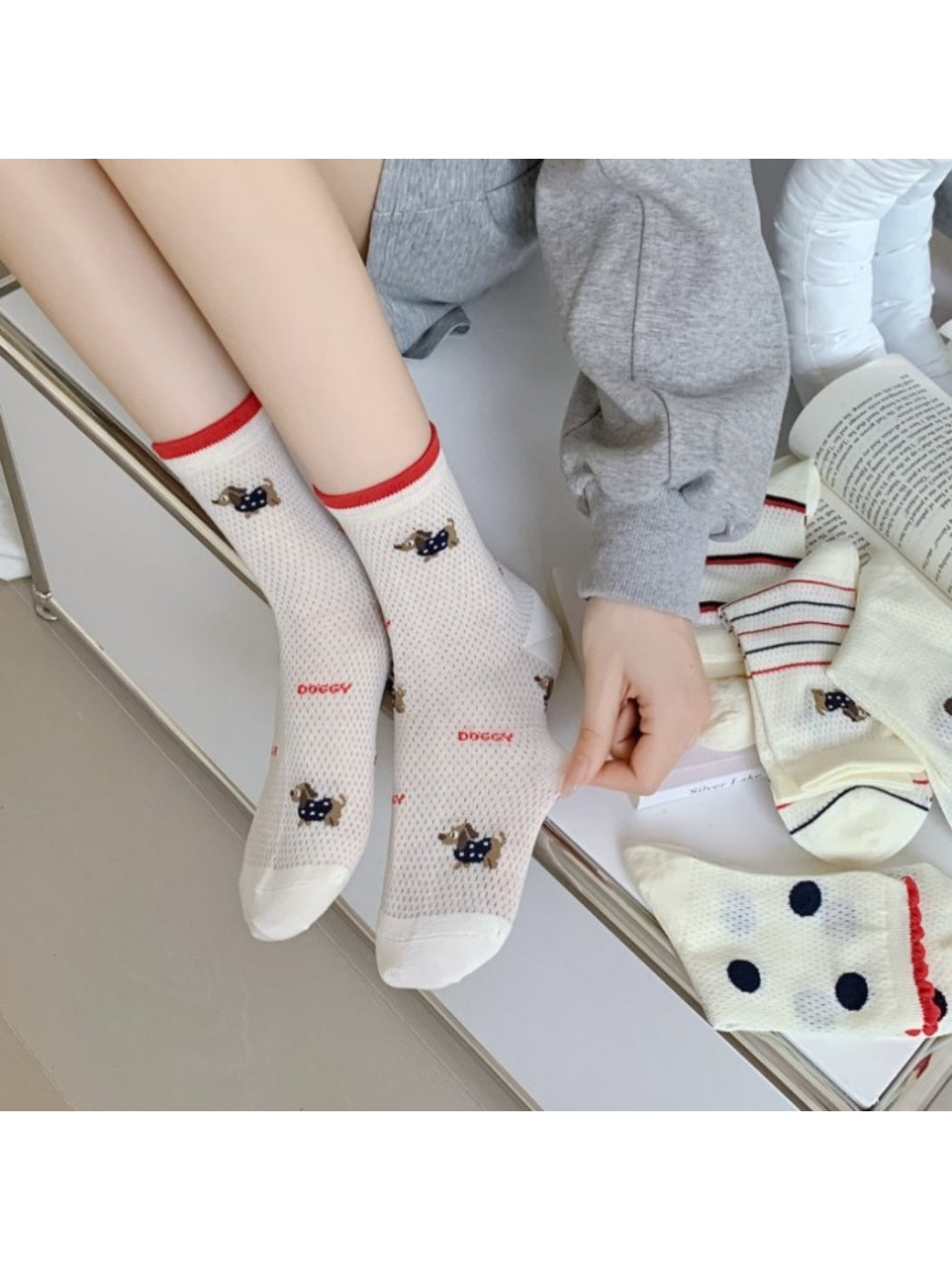 Rufia - Cartoon Dog Crew Socks product image 3