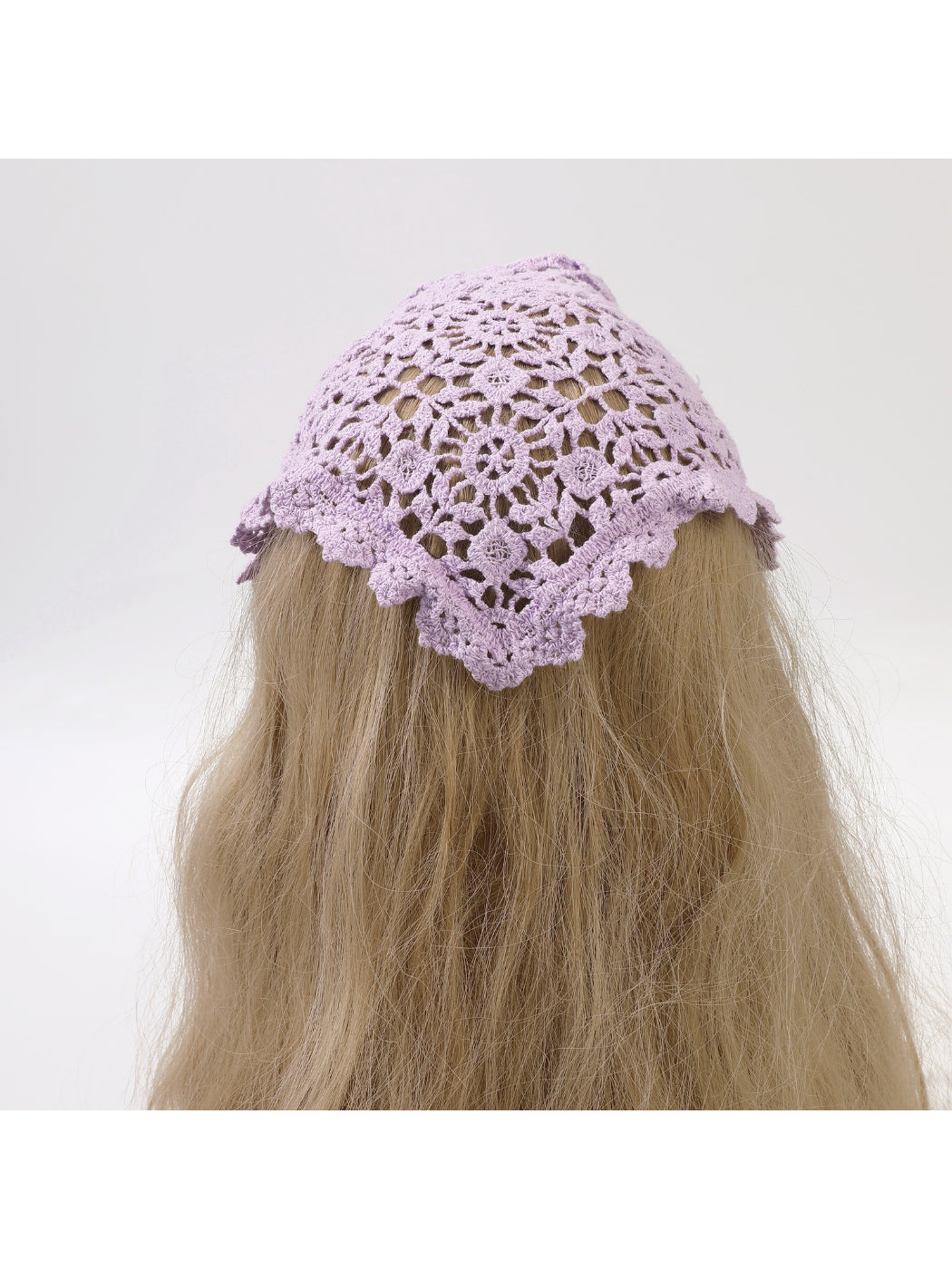 Scarvii Vintage Crochet Lace Triangle Scarf
