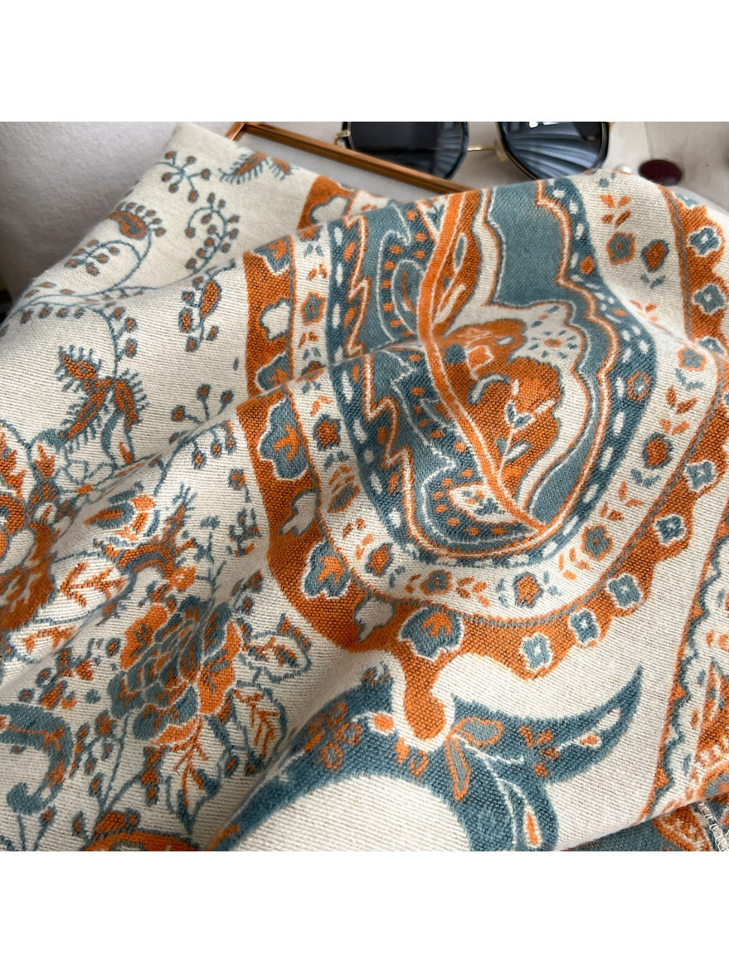 Scarvii - Reversible Paisley Print Scarf & Wrap