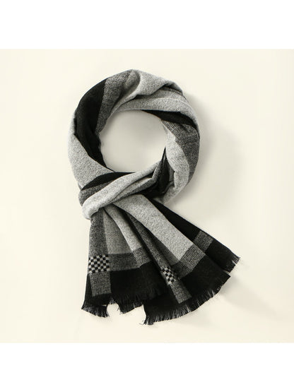Scarvii - Striped Winter Plush Scarf