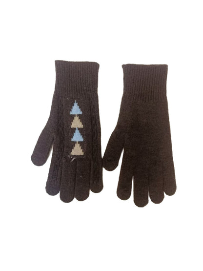 Gloving - Knit Tree Motif Winter Gloves