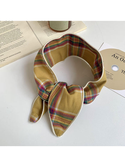 Scarvii - Vintage Mixed Pattern Skinny Scarf