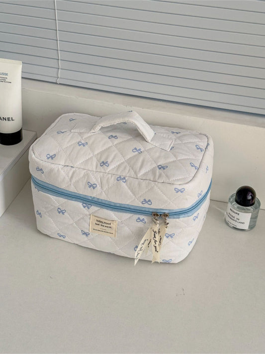 Cosbai Sweet Bow Beauty Organizer with a bow design on the front