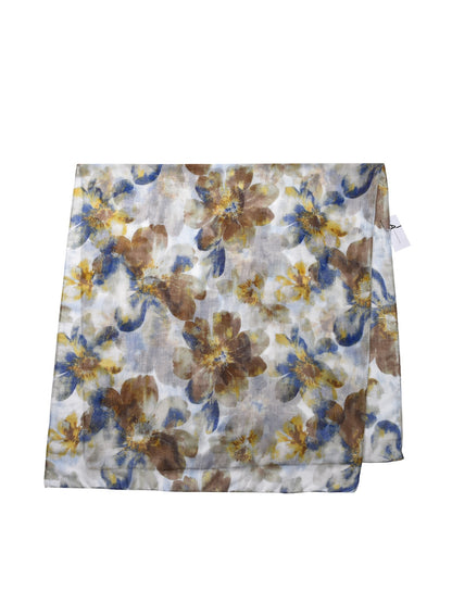 Scarvii - Soft Floral Print Spring Summer Scarf