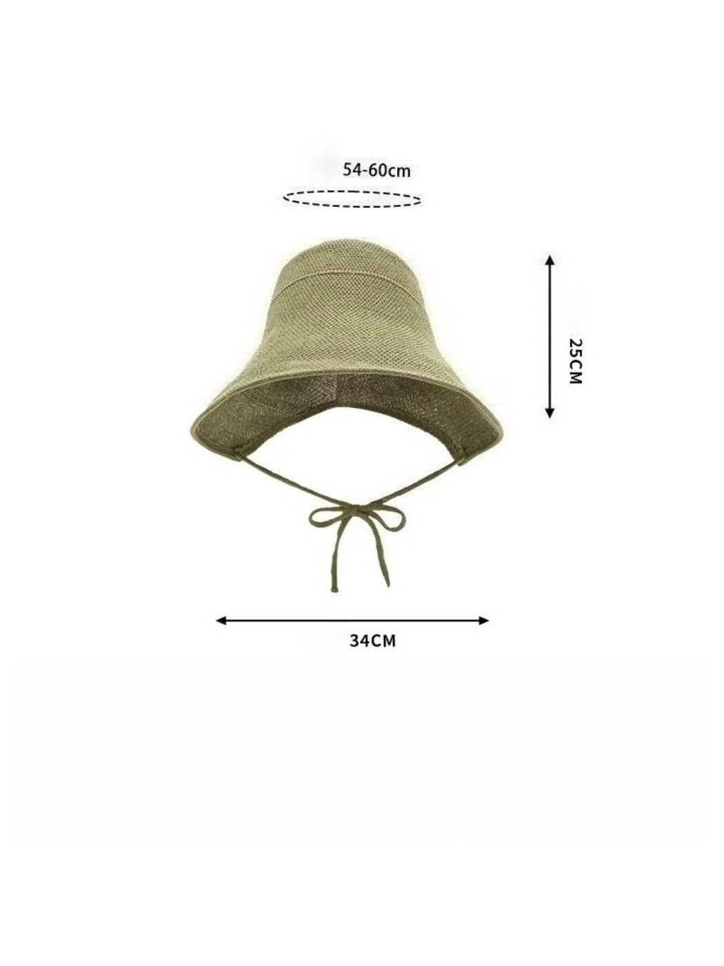 Haila - Elegant Wide Brim Round Crown Bucket Hat
