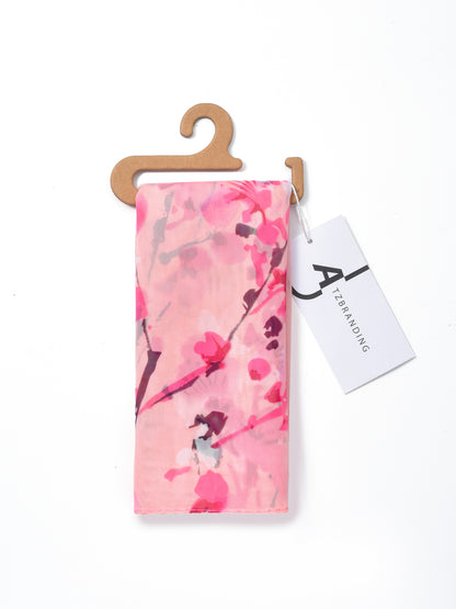 Scarvii - Spring Summer Soft Pastel Floral Scarf