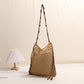 Cosbai - Boho Square Fringe Shoulder Bag - Chic & Simple