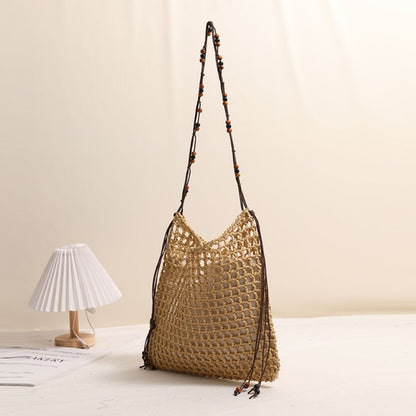 Cosbai - Boho Square Fringe Chic Simple Bag