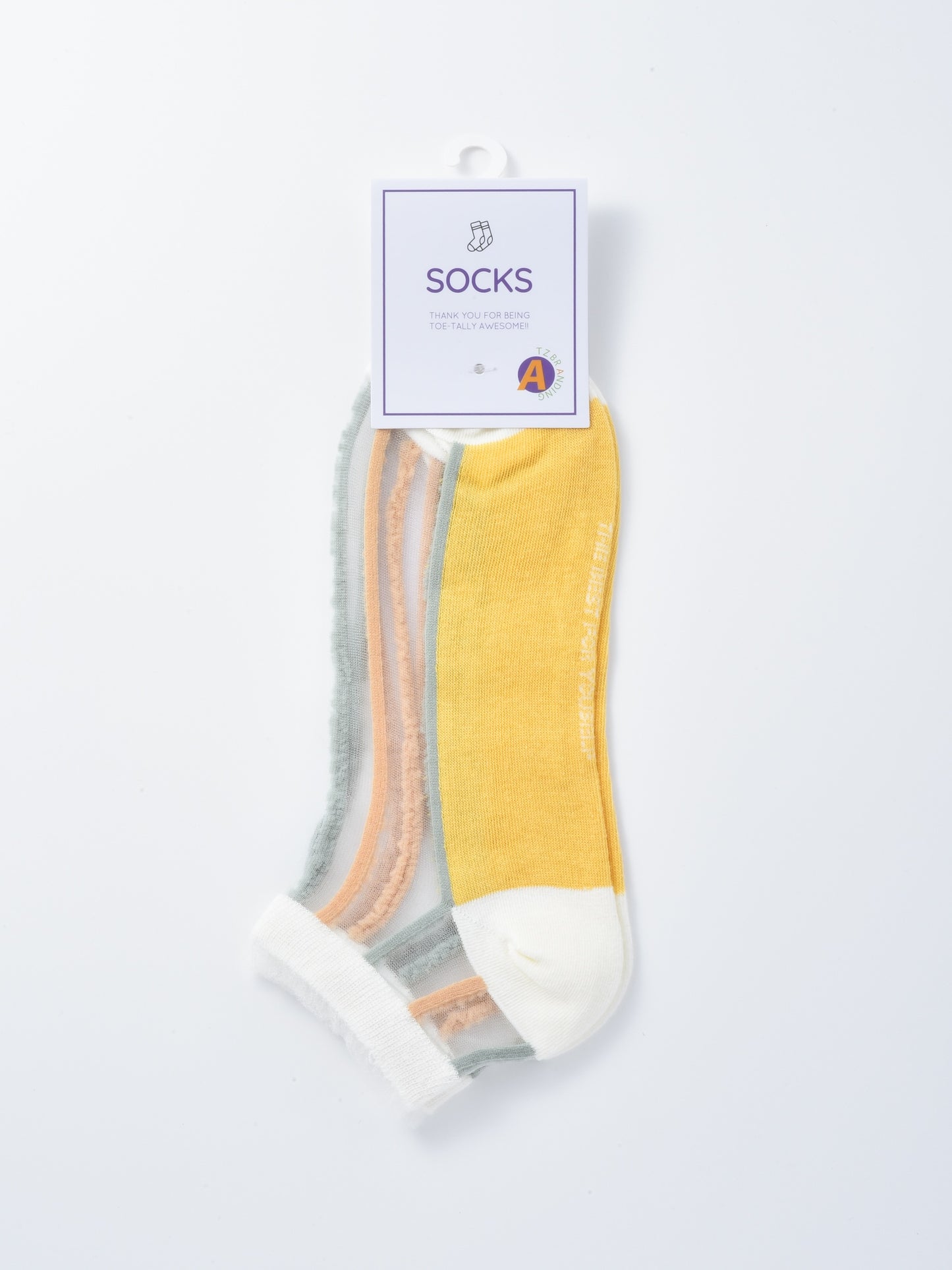 Rufia - Soft Floral Pattern Lightweight Crew Socks