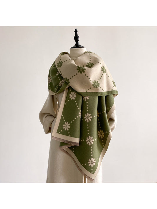 Scarvii – Polka Dot Floral Scarf & Wrap