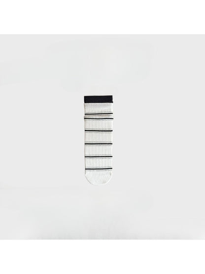 Rufia - Clean Line Sheer Stripe Crew Socks product image 5