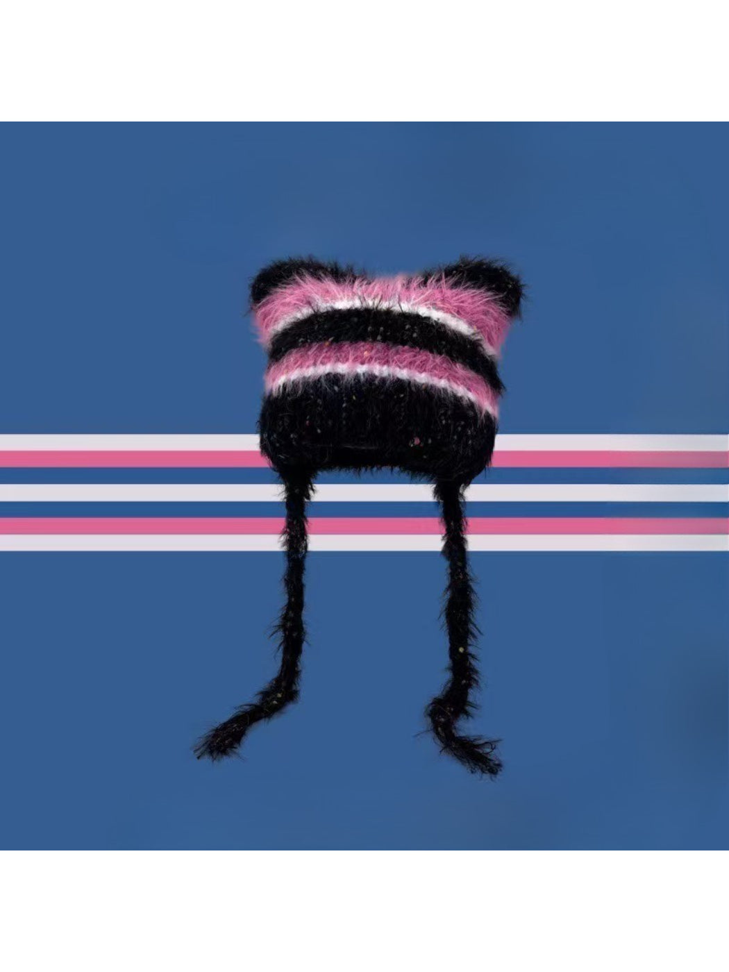 Haila - Street Stripe Faux Fur Hat