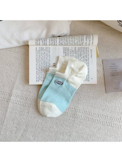 Rufia - Cute Patch Stripe No-Show Socks product image 8