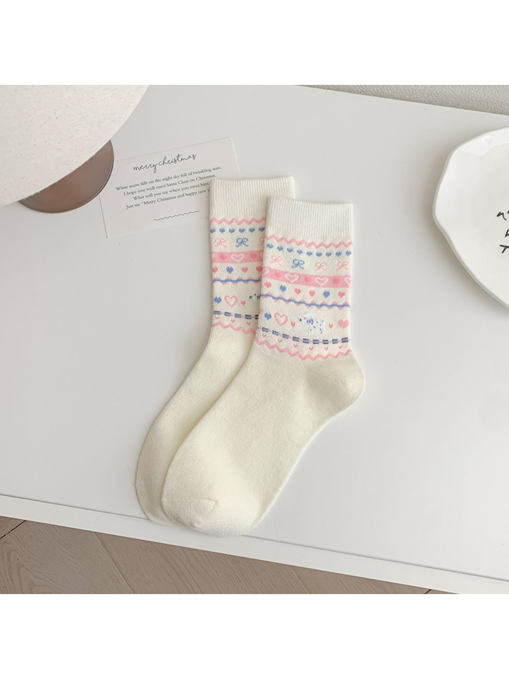 Rufia - Pastel Nordic Pattern Crew Socks product image 5