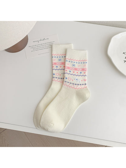 Rufia - Pastel Nordic Pattern Crew Socks product image 5