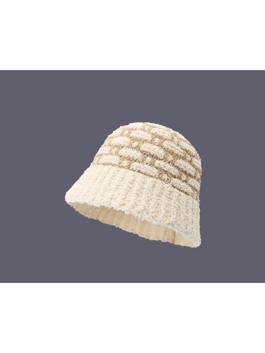 Haila - Winter Diamond Knitted Bucket Hat