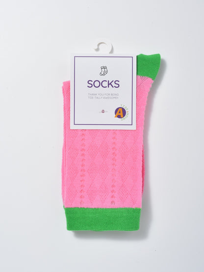 Rufia - Summer Colorful Mesh Crew Socks