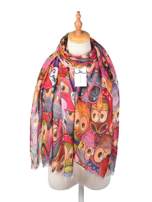 Scarvii - Owl Print Scarf