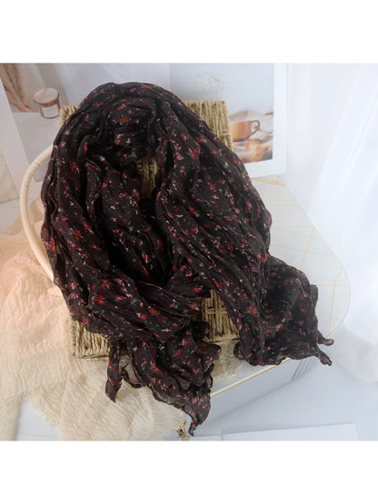 Scarvii - Ditsy Floral Crinkle Scarf