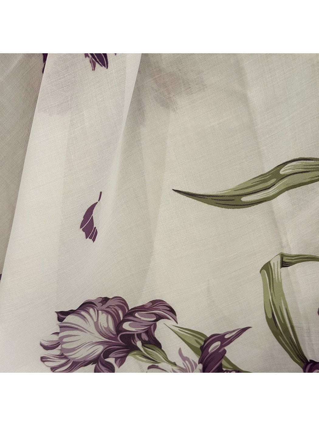 Scarvii - Elegant Purple Floral Print Square Scarf