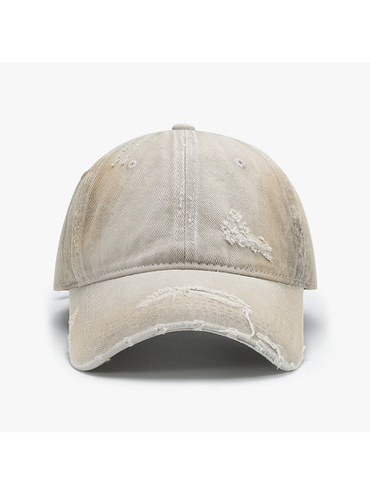 Haila - Solid Color Round Crown Everyday Baseball Cap