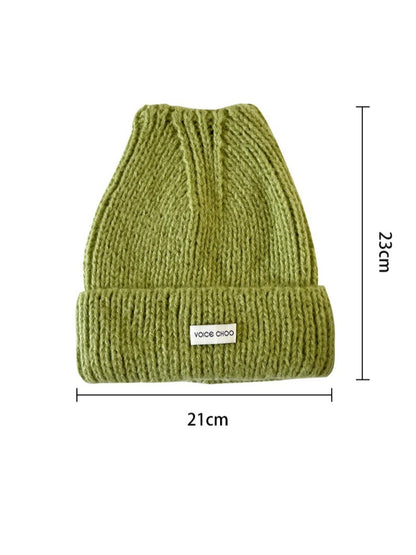 Haila - Women's Solid Color Knitted Beanie