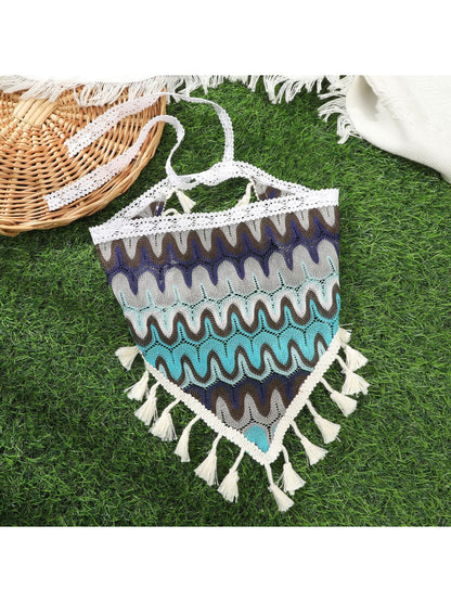 Scarvii Boho Crochet Lace Trim Hair Scarf