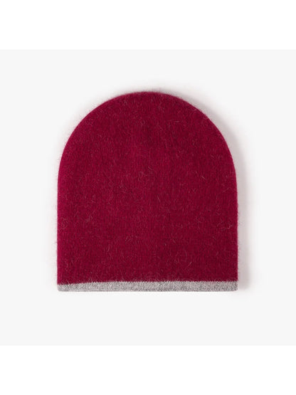 Haila - Reversible Contrast-Edge Knit Beanie