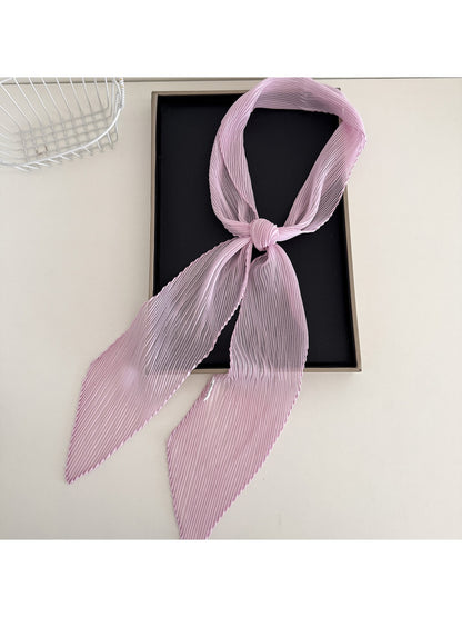 Scarvii - Elegant Narrow Solid Color Scarf