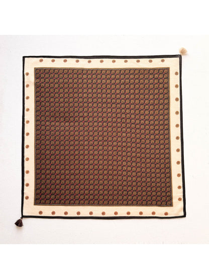 Scarvii - Elegant Neat Print Square Scarf