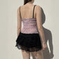 Vesty - Leopard Corset Tank Top with Bow